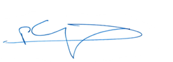 Signature Peter Guenter, Member of the Executive Board (handwriting)