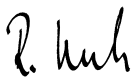 Unterschrift Prof.Dr.Dr.h.c. Rolf Krebs &ndash; Vorsitzender des Aufsichtsrats (Handschrift)