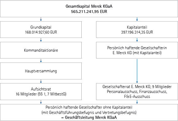 Kapitalstruktur der Merck KGaA zum 31. M&auml;rz 2010 (Grafik)