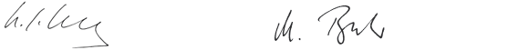 Signature Karl-Ludwig Kley and Michael Becker (handwriting)