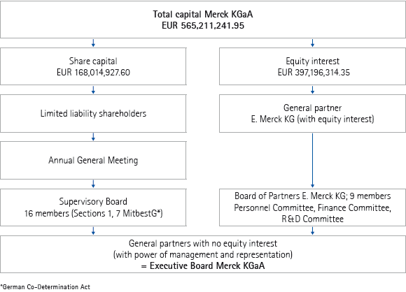 Capital structure of Merck KGaA as of September 30, 2010 (graphics)