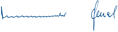 Unterschrift "Rolf Nonnenmacher" und "Manfred Jenal" &ndash; Wirtschaftspr&uuml;fer (Handschrift)