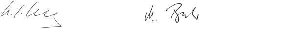 Unterschrift Karl-Ludwig Kley und Michael Becker (Handschrift) Unterschrift Karl-Ludwig Kley und Michael Becker (Handschrift)