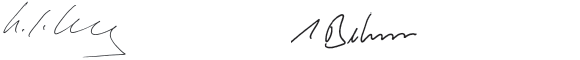 Signature Karl-Ludwig Kley and Kai Beckmann (handwriting) Signature Karl-Ludwig Kley and Kai Beckmann (handwriting)