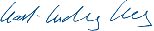 Signature "Sincerely, Dr. Karl-Ludwig Kley" &ndash; Chairman of the Executive Board (handwriting)