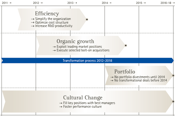 Groupwide transformation program (graphic)