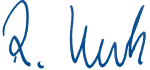 Unterschrift "Rolf Krebs" &ndash; Vorsitzender des Aufsichtsrats (Handschrift)