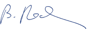 Signature "Bernd Reckmann" &ndash; Responsible for the Performance Materials and Merck Millipore divisions (handwriting)