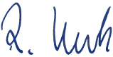 Unterschrift "Rolf Krebs" &ndash; Vorsitzender des Aufsichtsrats (Handschrift)