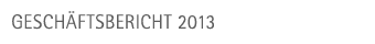Gesch&auml;ftsbericht 2013